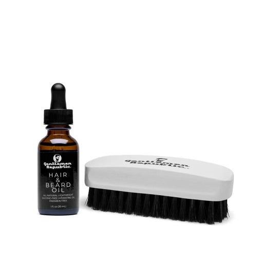 Hair & Beard Oil + Beard Brush