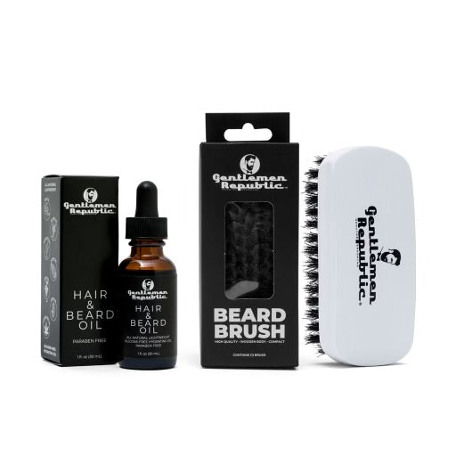 Hair & Beard Oil +  Beard Brush