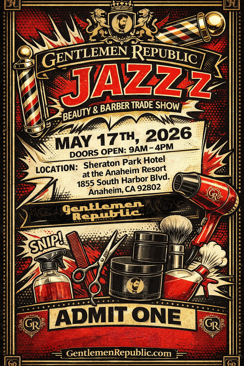 JazzZ Beauty & Barber Trade Show Ticket – May 17, 2026