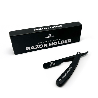 Classic Barber Straight Razor – Black Wood Edition